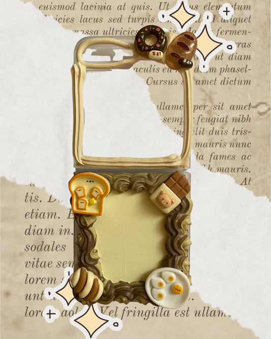 Food yellow & brown custom phone case