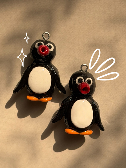 Pingu Yelling Keychain