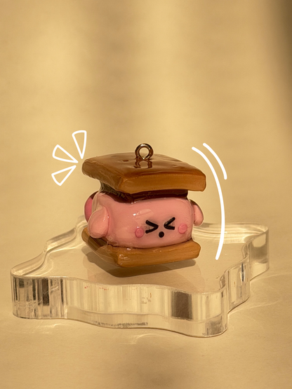 Kirby Smores Keychain