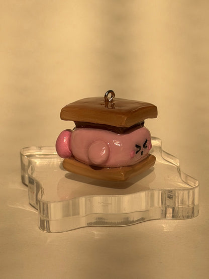 Kirby Smores Keychain